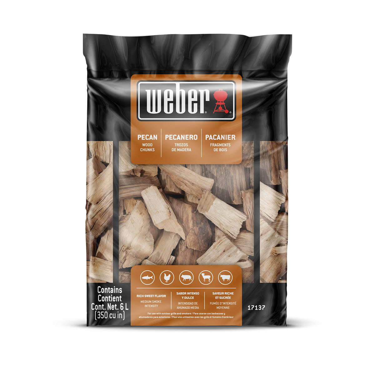 Weber Pecan Wood Chunks 1.5kgs