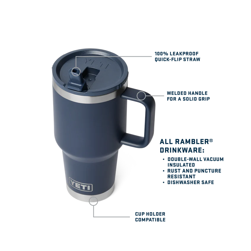 Yeti Rambler 30 oz Travel Straw Mug