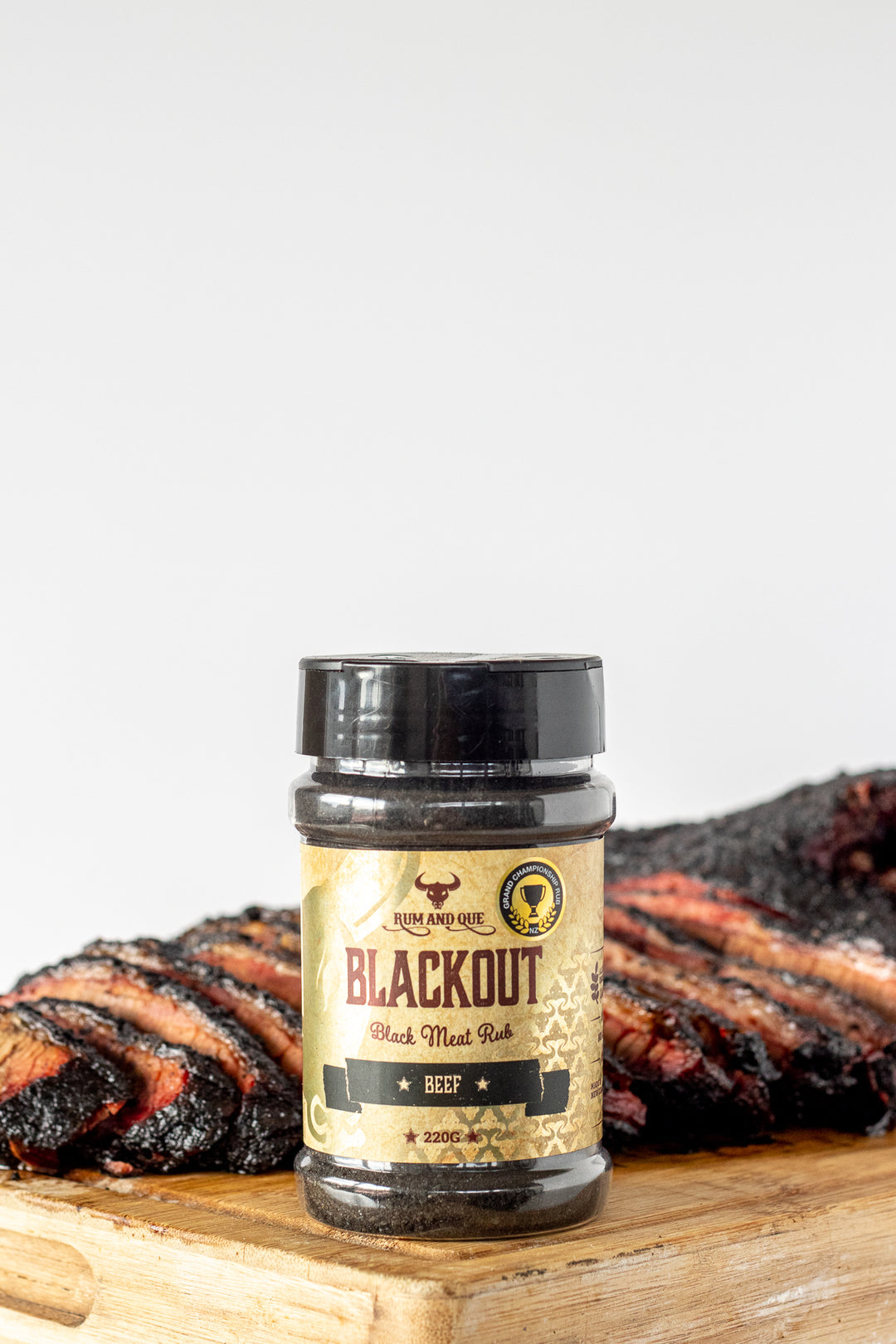 Rum and Cue Blackout Black Meat Rub 220g