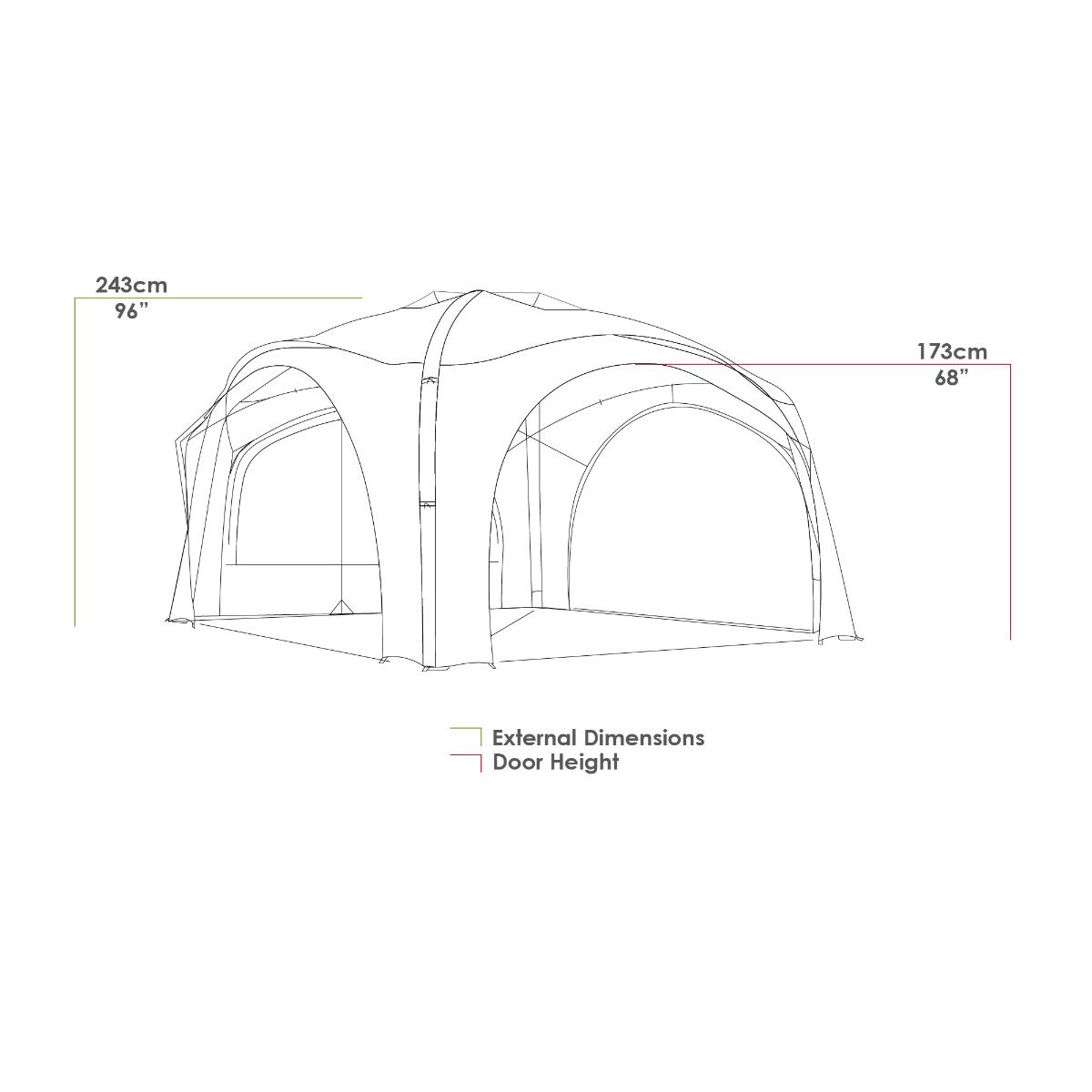 Zempire Aerobase 3 Pro Air Shelter Gazebo