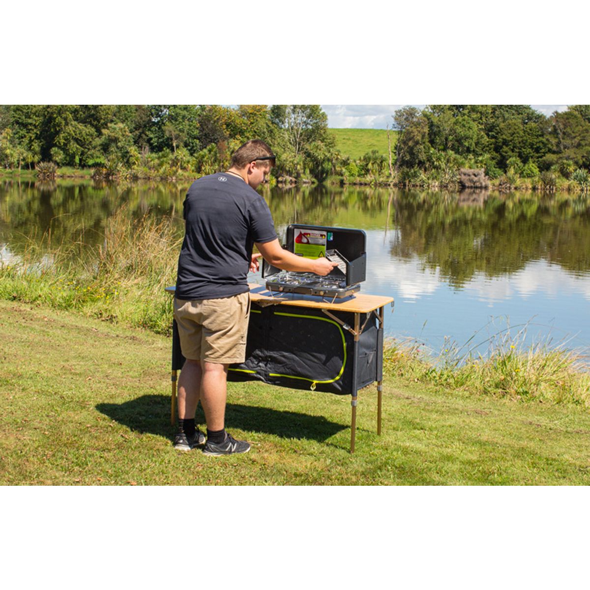 Zempire Eco Cupboards Bamboo Camping Kitchen