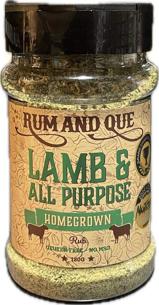 Rum and Que Homegrown Lamb and All Purpose Rub
