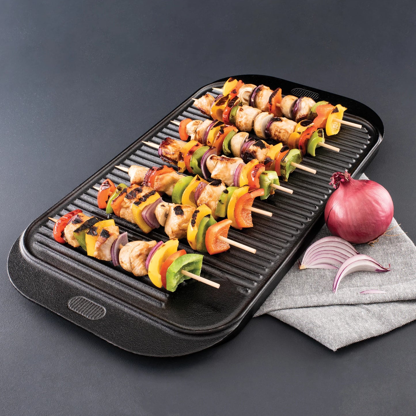 Pyrolux Cast Iron Rectangular Grill Tray