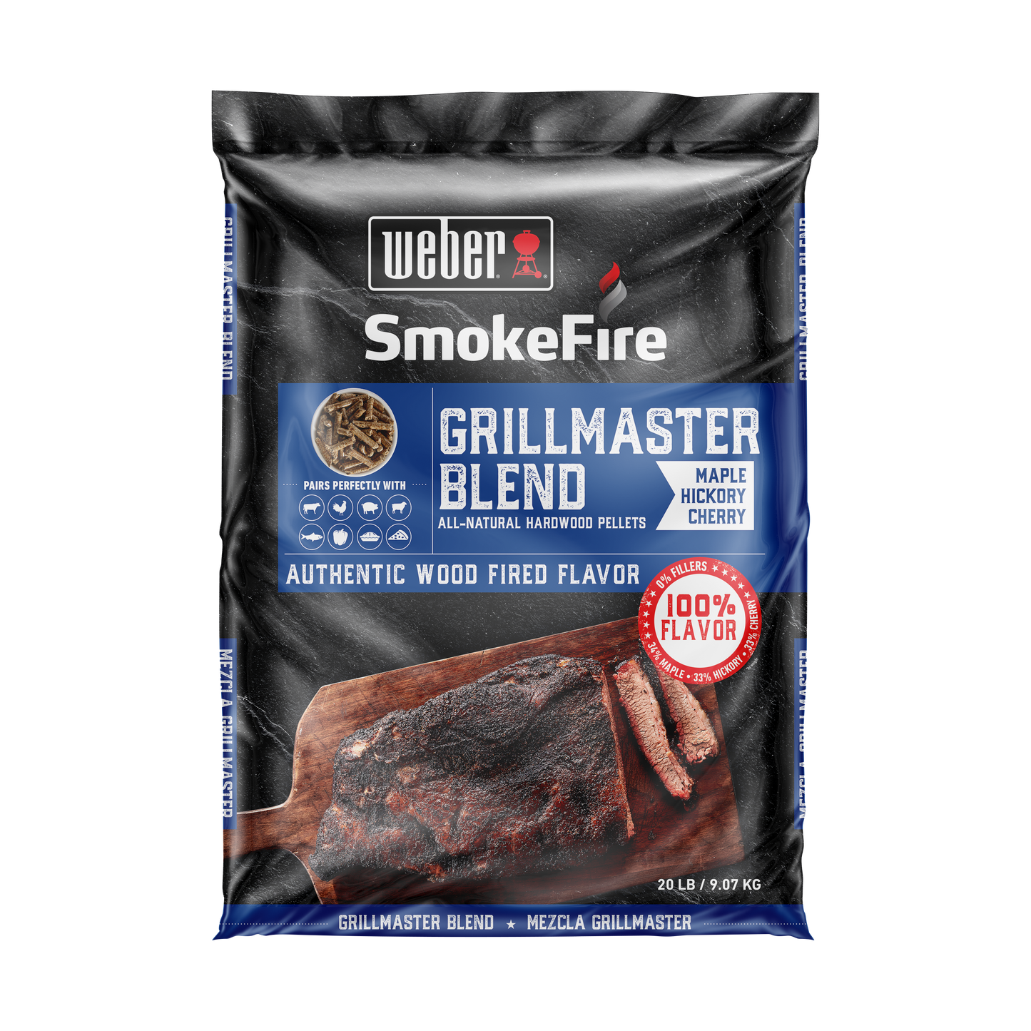 Weber Grillmaster Wood Pellets 9kg/20LB