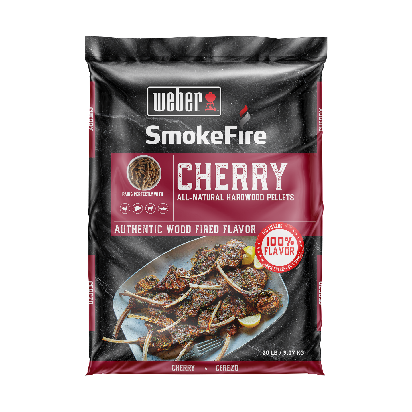 Weber Cherry Wood Pellets 9kg/20LB