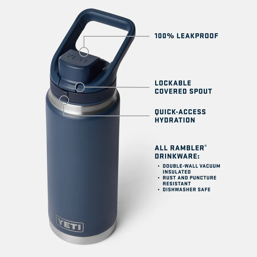 Yeti Rambler 26oz Bottle with Flip Chug Cap