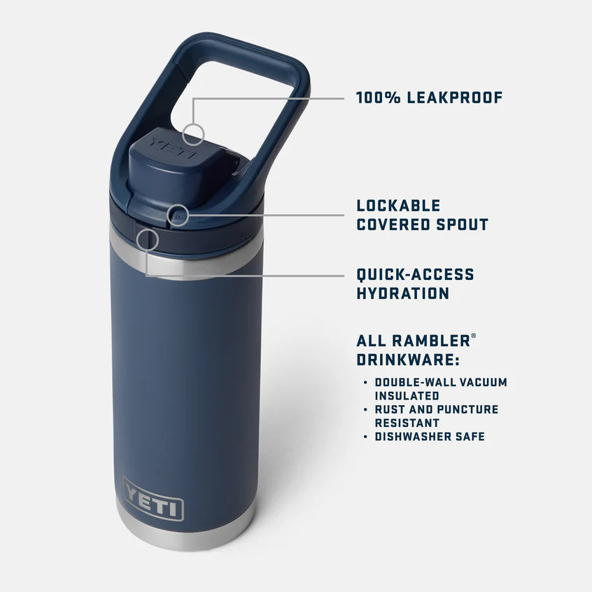 Yeti Rambler 18oz Bottle with Flip Chug Cap