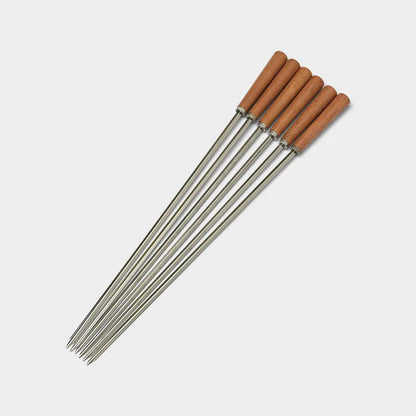 Tramontina Churrasco 6 Piece 50cm Wood Handle Skewer Set