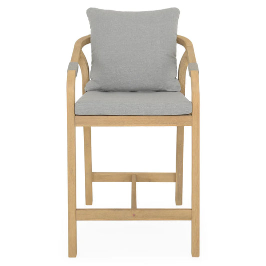 Ashen Acacia Hardwood Bar Chair