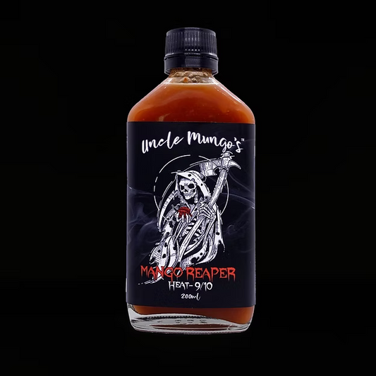 Uncle Mungo's Mango Reaper Hot Sauce Heat 9/10