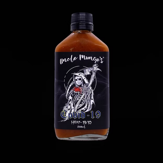 Uncle Mungo's Covid 19 Hot Sauce Heat 19/10
