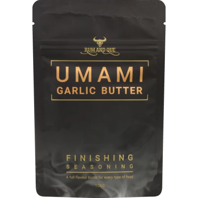 Rum and Que Umami Garlic Butter Finishing Seasoning