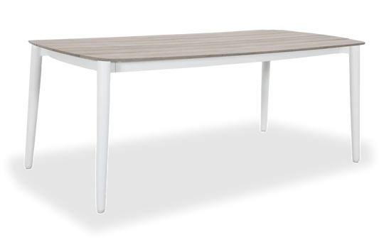 Alfie Polywood Bone White Outdoor Dining Table