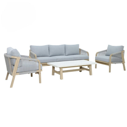 GLG Ashen Acacia 4 Piece Outdoor Lounge Setting