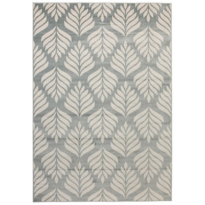 Fab Habitat Dibang Aqua light Green and Cream Outdoor Rug