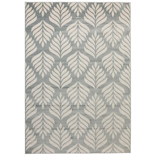 Fab Habitat Dibang Aqua light Green and Cream Outdoor Rug