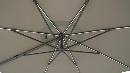 Shelta Emery 330cm LED Cantilever Outdoor Umbrella