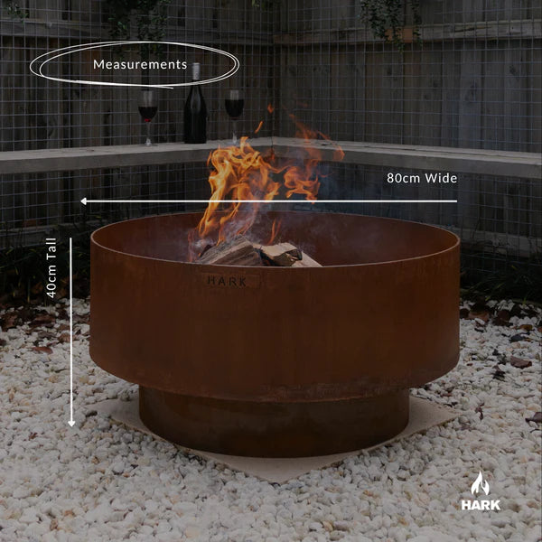 Hark Rory 80 Corten Steel Fire Pit
