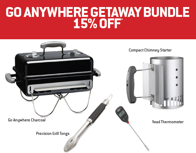 Weber Go-Anywhere Charcoal Barbecue Easter Sale Bundle