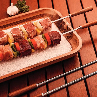 Tramontina Churrasco 6 Piece 50cm Wood Handle Skewer Set