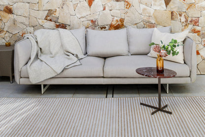 Fab Habitat Seoul Beige Stripe Outdoor Rug