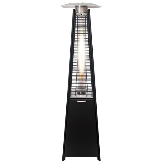 Gasmate Stellar Black Pyramid Flame Outdoor Gas Heater