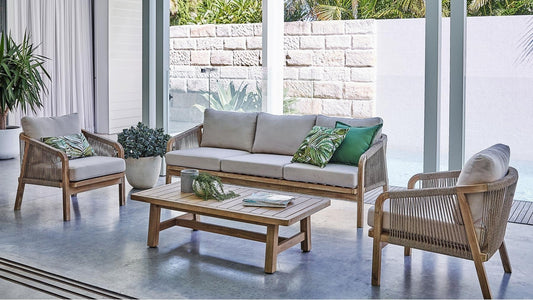 Ashen Acacia 4 Piece Outdoor Lounge Setting